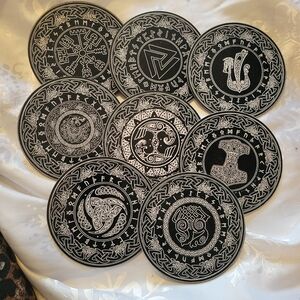 🔮NEW🔮 Nordic Design Black and White Coaster Set